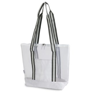 תיק חוף וקניות מרשת – אלמוג - תמונה 3