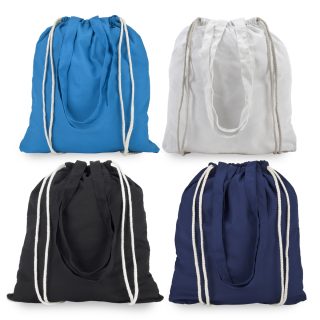 תיק שרוכים וקניות מקנווס, 140 ג'/מ"ר -צ'לסי - תמונה 3