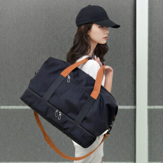 תיק אלגנטי לנסיעות ולספורט- גולדי - תמונה 4