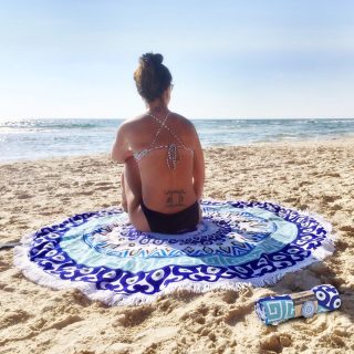 מגבת חוף עגולה – סיאסטה - תמונה 3