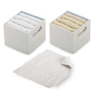 סט 4 מגבות ידיים במארז עץ מהודר – וולור