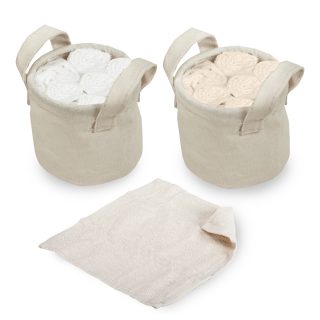 סט 6 מגבות ידיים בתיק קנווס – מינקי - תמונה 3