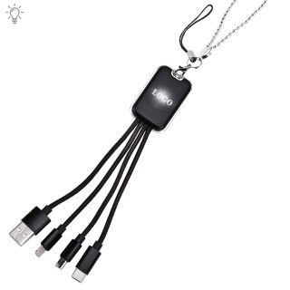 כבל טעינה מהיר עם תאורה – רקס - תמונה 3