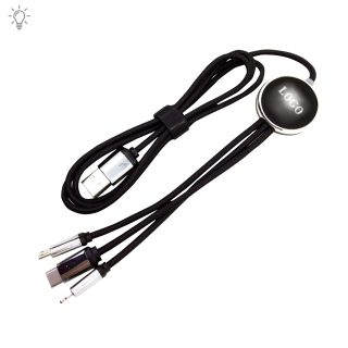 כבל טעינה עם תאורה 5in1 – פולאר - תמונה 4