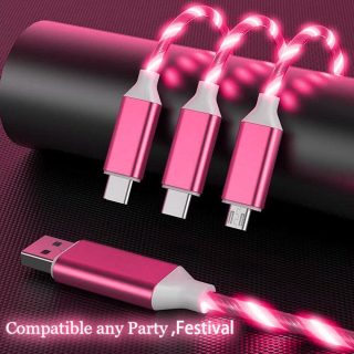 כבל טעינה עם תאורה – פלאשי - תמונה 7