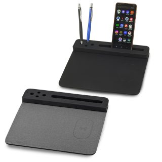 משטח עכבר, טעינה אלחוטית 15W, מעמד שולחני – יוגב