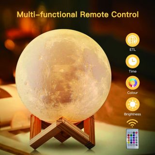 מנורת אווירה עם רמקול – לונה