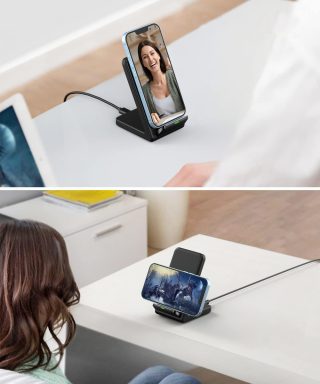 מטען אלחוטי עם תאורת לוגו – פויבה - תמונה 4