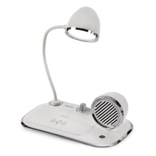 מעמד עם רמקול ומנורה לטעינה אלחוטית מהירה – פונטו