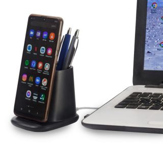 מטען אלחוטי מהיר עם מעמד לעטים – קויוס