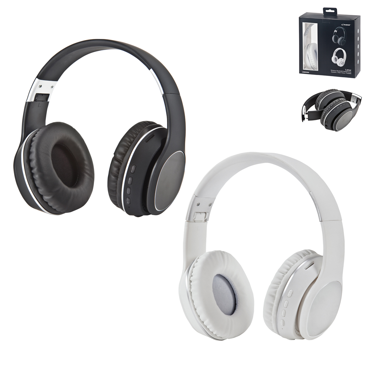 אוזניות בלוטוס גדולות ומתקפלות – לאמאר - תמונה 2