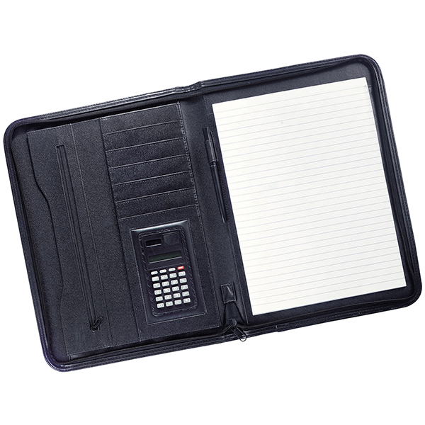 "מאסטר" מכתבית כריכת PU דמוי עור A4 עם מחשבון - תמונה 2
