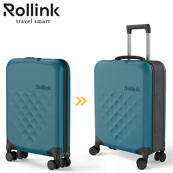 FLEX - 360 SPINNER המזוודה המתקפלת הדקה ביותר בעולם עליה למטוס 21'' של מותג המזוודות החכמות Rollink - תמונה 14