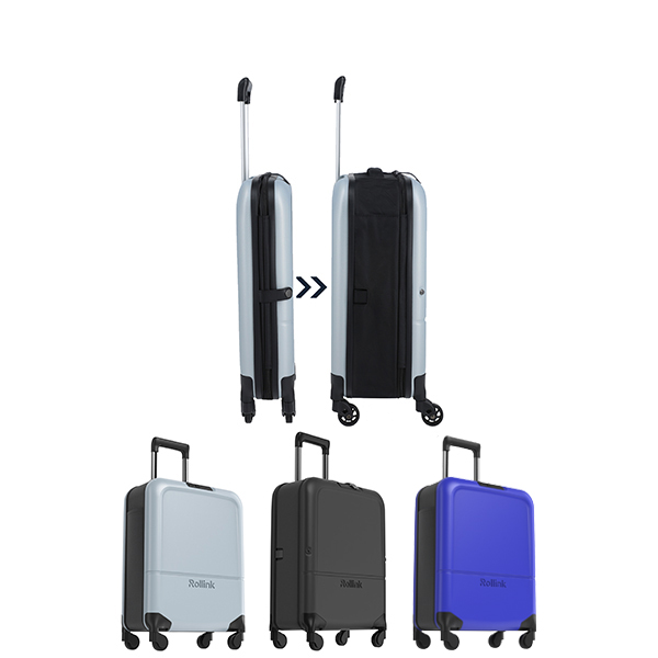 FLEX LIGHT המזוודה המתקפלת הדקה ביותר בעולם עליה למטוס 21'' של מותג המזוודות החכמות Rollink