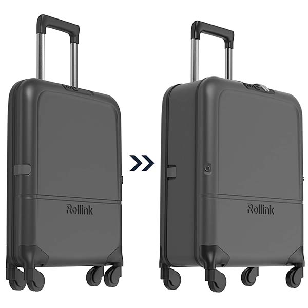 FLEX LIGHT המזוודה המתקפלת הדקה ביותר בעולם עליה למטוס 21'' של מותג המזוודות החכמות Rollink - תמונה 5