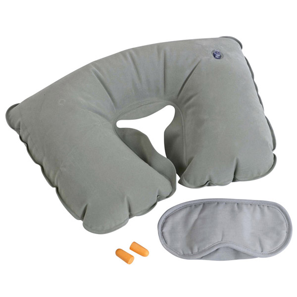 ערכת נסיעות משולבת כרית מתנפחת כיסוי עיניים ואטמי אוזניים - תמונה 3