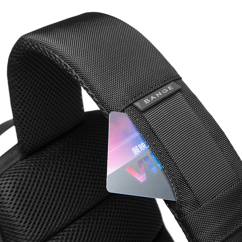 תיק צד נגד גניבות עמיד במים עם נעילה TSA וכבל USB מובנה לטעינה ניידים יוניסקס צבע שחור מבית המותג BANGE - תמונה 5