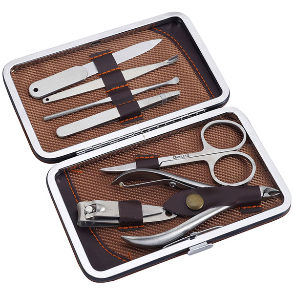 סט מניקור בינוני איכותי 7 חלקים במארז יוקרתי - תמונה 2