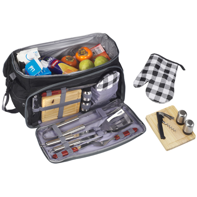 "COOLER GRILL" צידנית 20 ליטר משולבת עם ערכת מנגל ופיקניק - תמונה 2