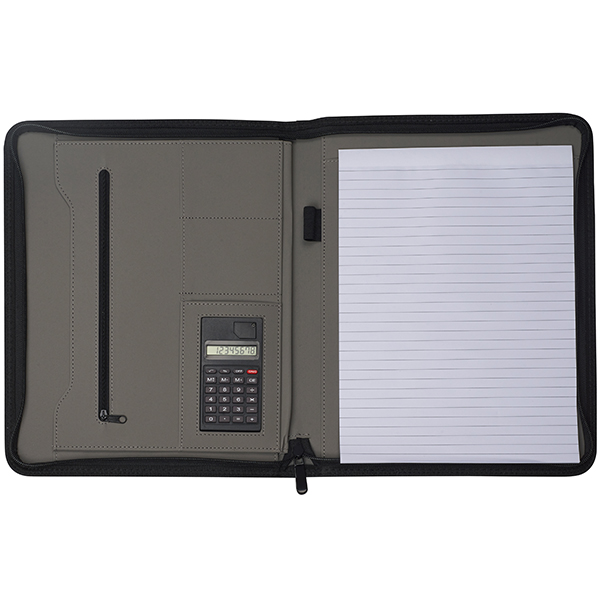 "וולסטריט" מכתבית בד A4 עם מחשבון - תמונה 2