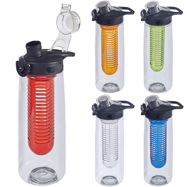 "אקו" בקבוק ספורט פלסטי 800 מ"ל עם פילטר לפירות מבית H2O-Pro