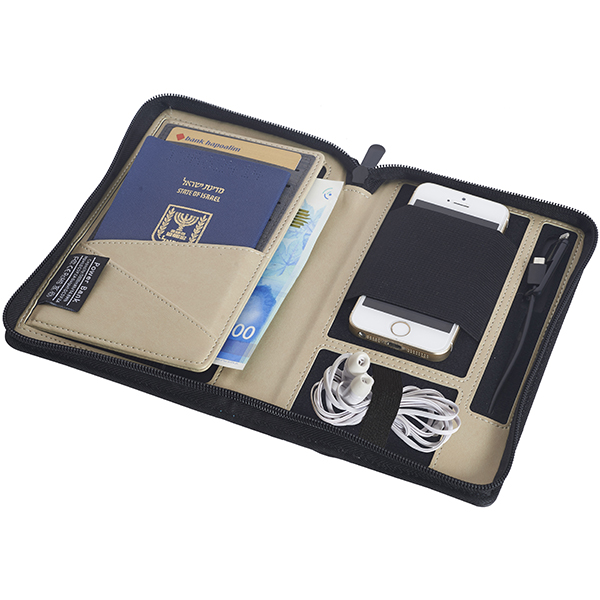 פאוור בנק סוללת גיבוי 5000mAh קומפקטי בתוך נרתיק לנסיעות מבית Charge-it - תמונה 2