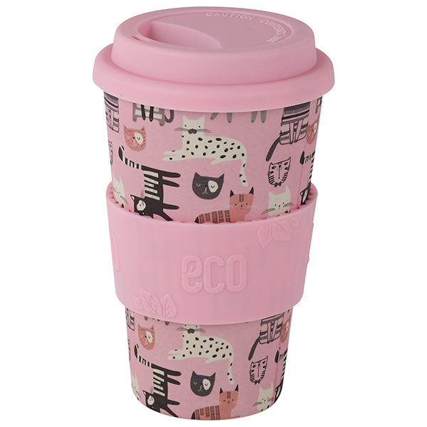 "ECO TREE" ספל אקולוגי 400 מ"ל עשוי במבוק עם חבק סיליקון - תמונה 3