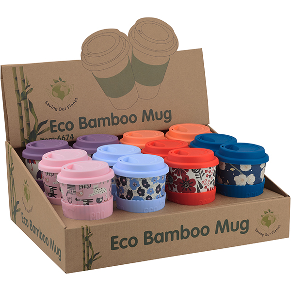 "ECO TREE" ספל אקולוגי 400 מ"ל עשוי במבוק עם חבק סיליקון - תמונה 8