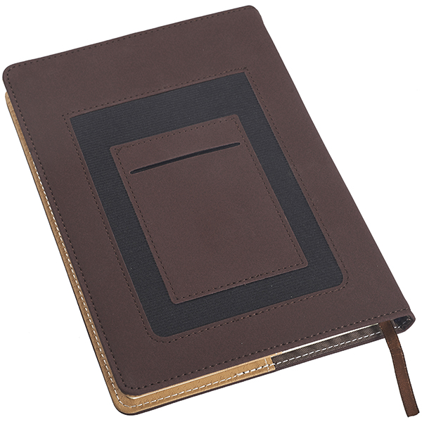 מחברת עסקים A5 תא קדמי לסלולאר ולכרטיסי ביקור - תמונה 3