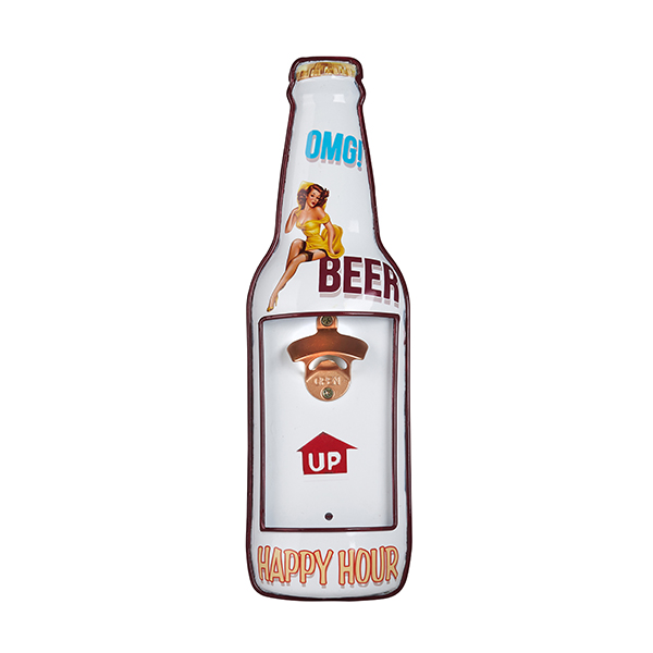 פותחן בקבוקי בירה תלוי על קיר גובה 45 ס"מ - תמונה 3