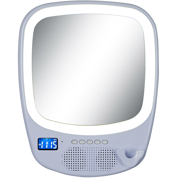 רמקול Bluetooth כולל דיבורית | מראה | תאורת לד היקפית - תמונה 2