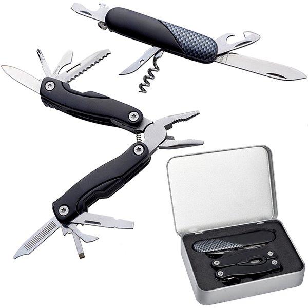 סט פלייר ואולר רב תכליתי שחור - קרבון במארז אלומיניום