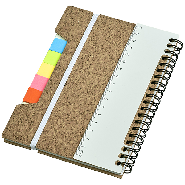 מחברת עסקים ספירל A5 כולל סרגל סגירה עם רצועת גומי - תמונה 5