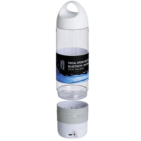 "טריטן" רמקול Bluetooth 3W משולב בבקבוק ספורט 500 מ"ל מבית H2O-Pro - תמונה 3