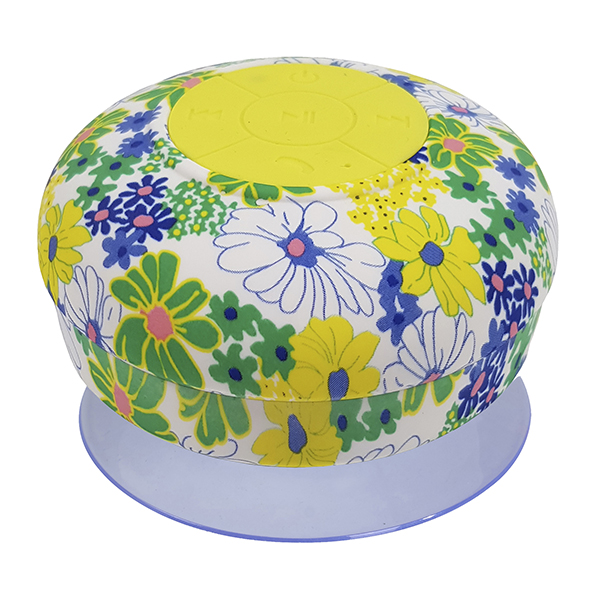 רמקול BlueTooth עגול לאמבטיה מוגן מים