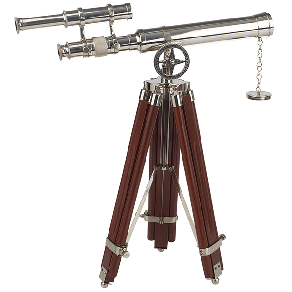 טלסקופ כפול יוקרתי על חצובת טריפוד עם שני גבהים