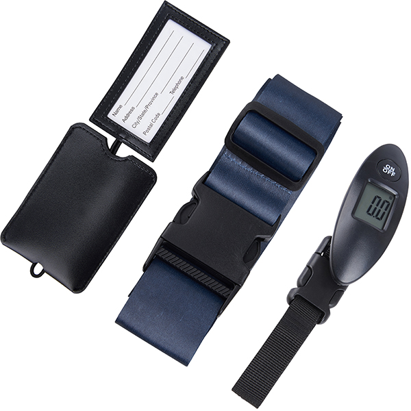 סט נסיעות 3 חלקים משקל דיגיטלי, רצועה למזוודה ותג למזוודה - תמונה 2