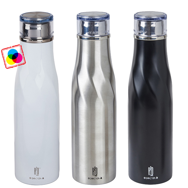 בקבוק תרמי נירוסטה חם / קר 540 מ"ל מבית H2O-Pro