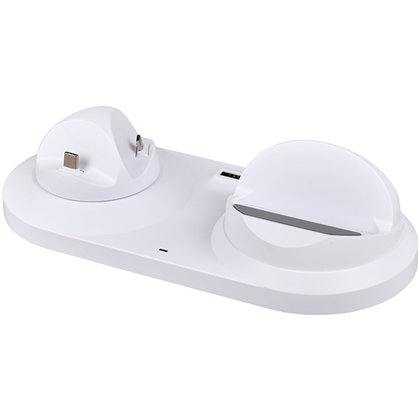 עמדת טעינה אלחוטית + קבועה + USB + מטען אלחוטי | פאוור בנק סוללת גיבוי 10,000MAH - תמונה 3