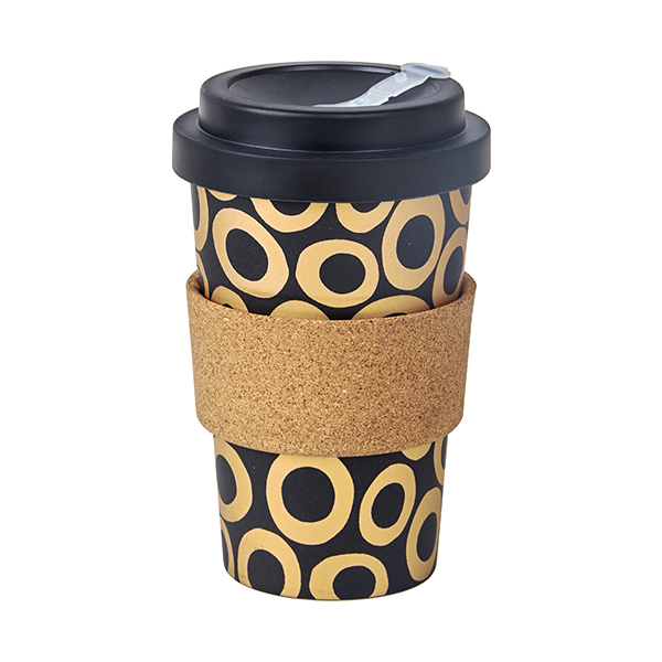 "ECO TREE" ספל אקולוגי עשוי במבוק עם חבק שעם - תמונה 7