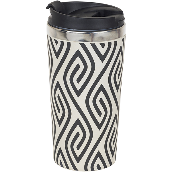 "ECO TREE" ספל תרמי אקולוגי 450 מ"ל עשוי נירוסטה ובמבוק