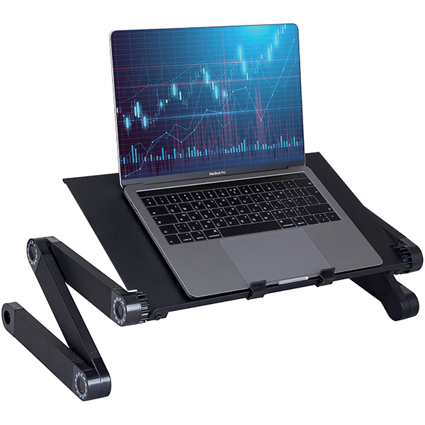 מעמד ארגונומי מתקפל מתכוונן למחשב נייד