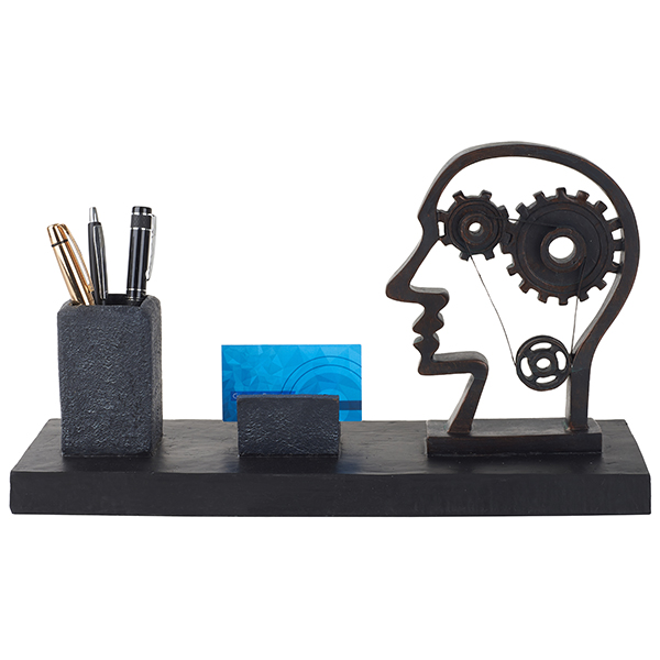 מעמד שולחני אומנותי "גלגלי המוח" מבית פסלי היוקרה "GRACIA GALLERY" - תמונה 3