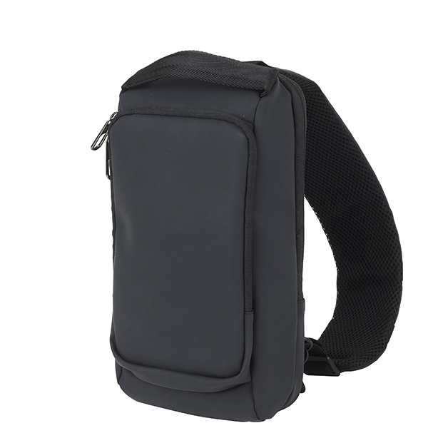 "סלינג" תיק צד אלכסון מלבני עשוי PU שחור