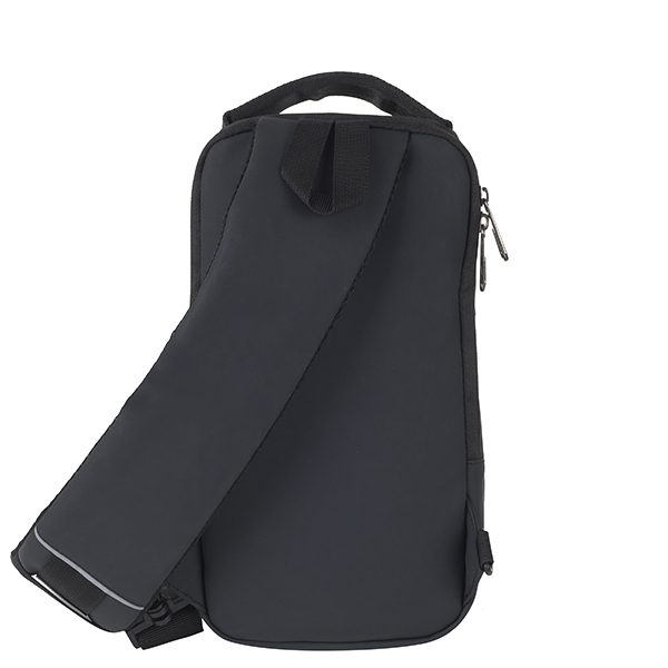 "סלינג" תיק צד אלכסון מלבני עשוי PU שחור - תמונה 3