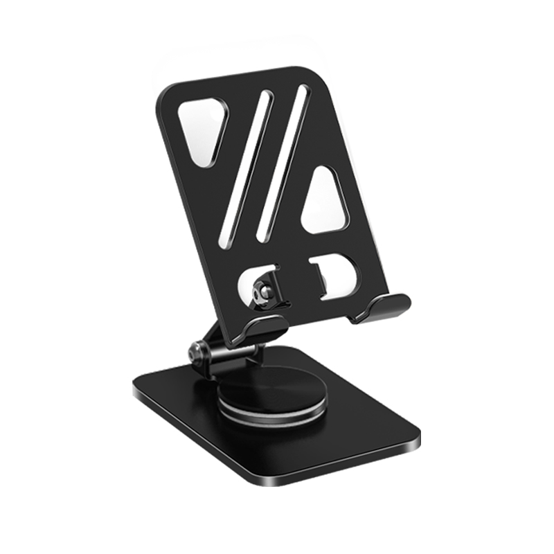 מעמד שולחני מתכתי מתכוונן עם זרוע מסתובבת 360 לטלפון נייד וטאבלט - תמונה 2