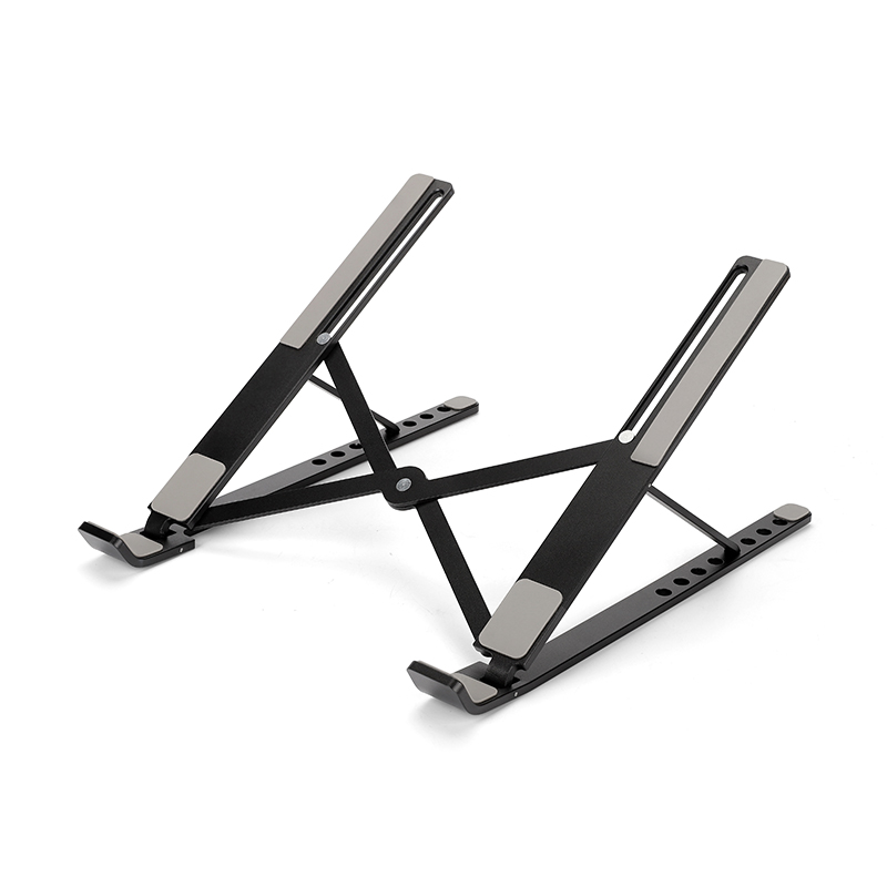 מעמד שולחני מתקפל למחשב נייד וטאבלט עשוי מתכת - תמונה 2