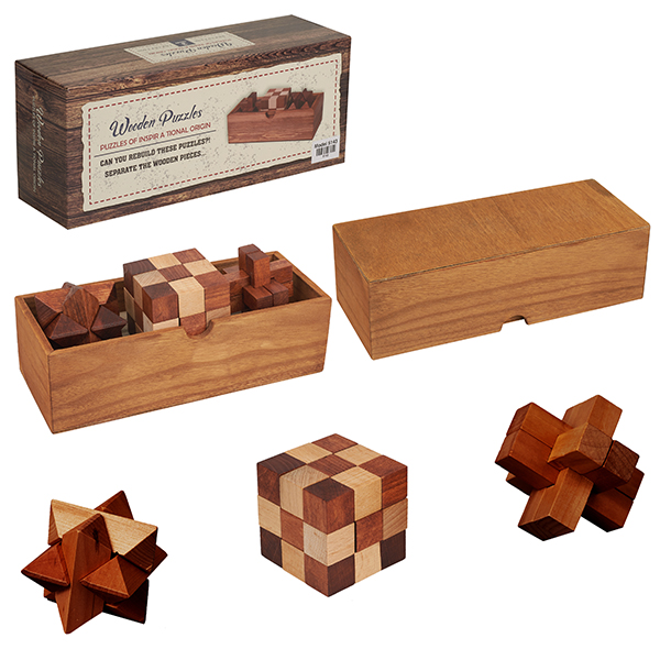 מארז מתנה מהודר לשלושה משחקי מחשבה