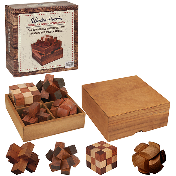 מארז מתנה מהודר לארבעה משחקי מחשבה