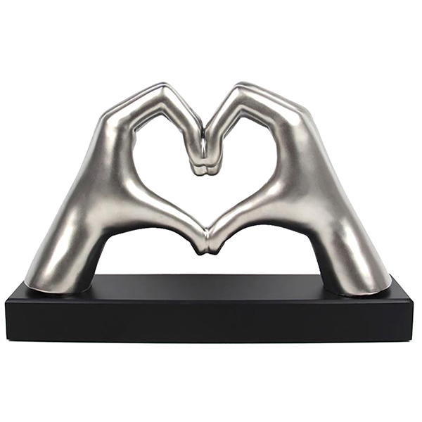 "ידיים יוצרות לב" מעמד שולחני - תמונה 2